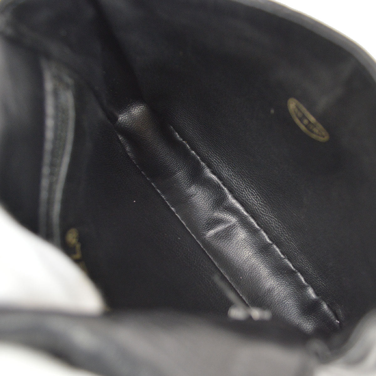 CHANEL 1980s Cosmoline Belt Bag Black Lambskin #65