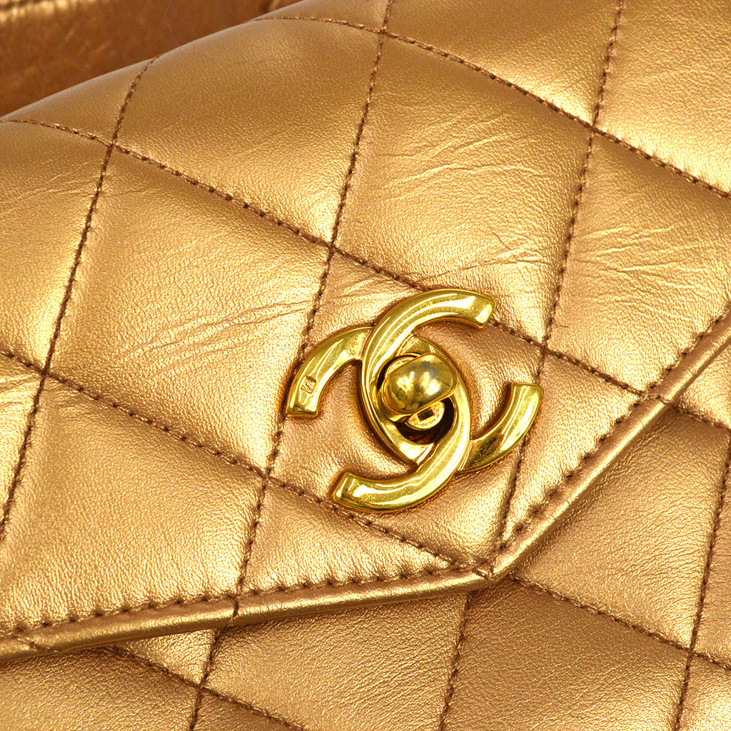 CHANEL 1991-1994 Belt Bag Bronze Lambskin