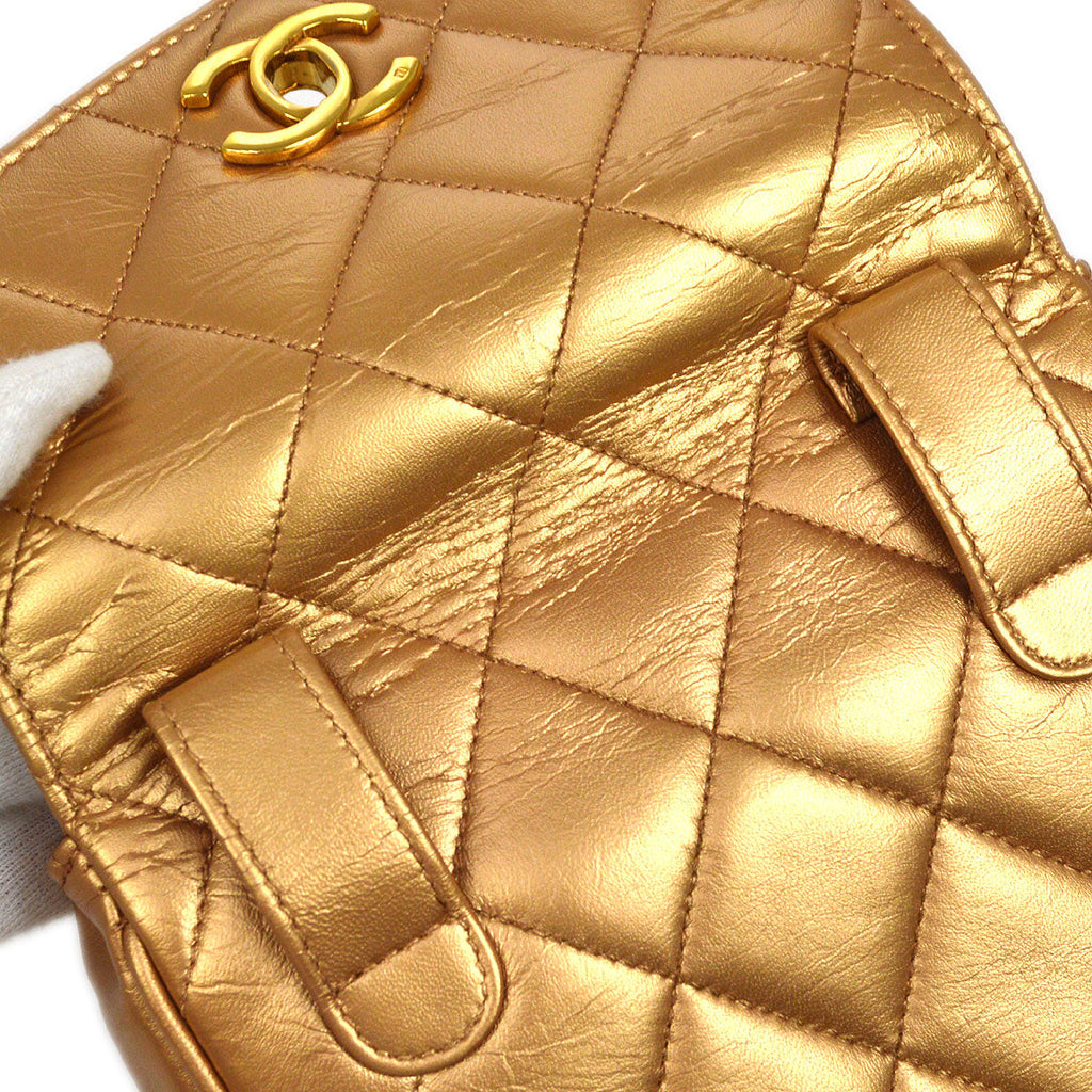 CHANEL 1991-1994 Belt Bag Bronze Lambskin