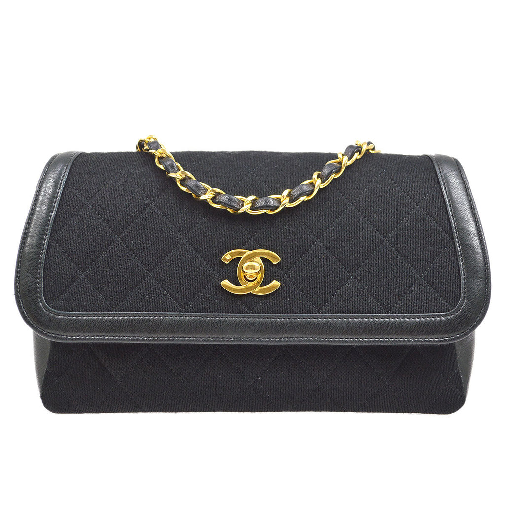 CHANEL 1989-1991 Border Flap Small & Pouch Set