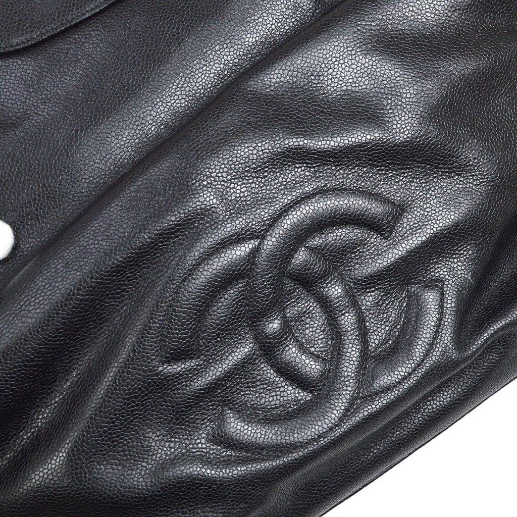 CHANEL 1996-1997 Supermodel Bag Black Caviar