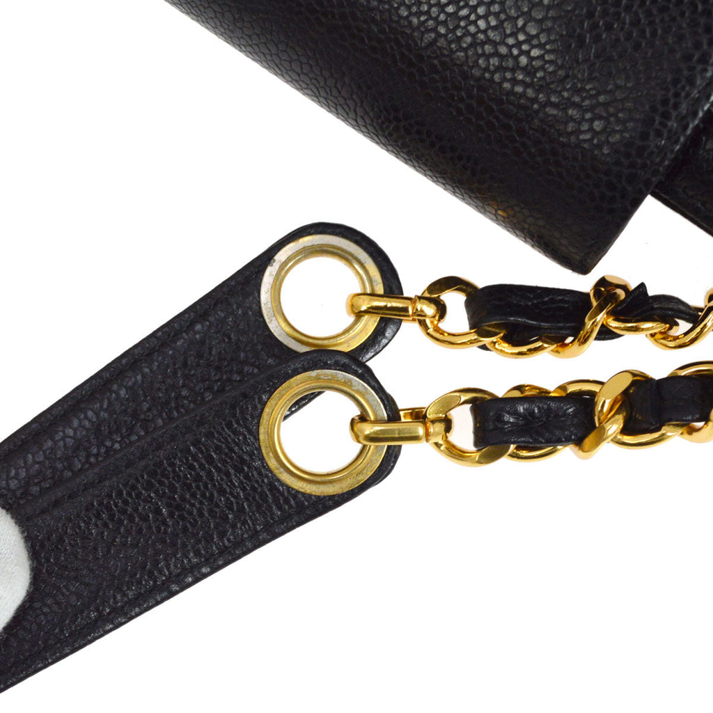CHANEL 1996-1997 Supermodel Bag Black Caviar