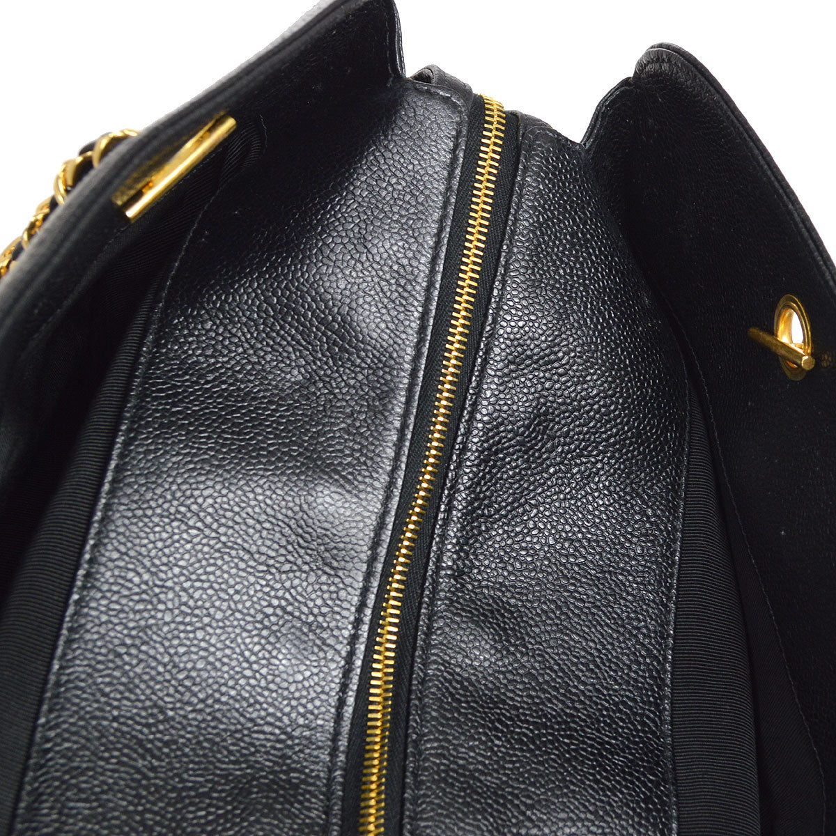 CHANEL 1996-1997 Supermodel Bag Black Caviar