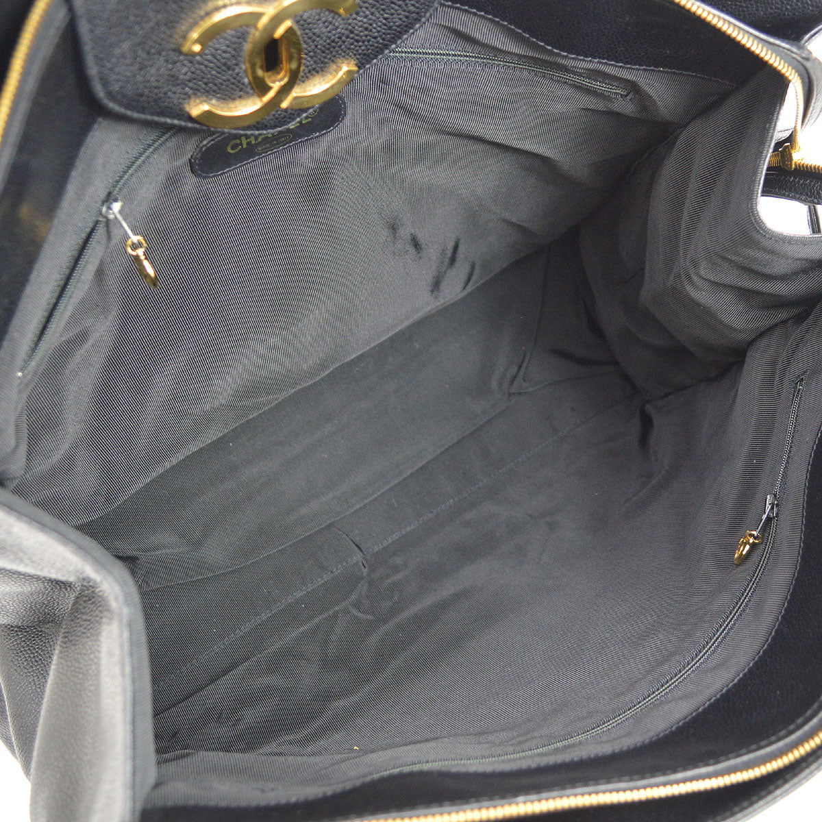 CHANEL 1996-1997 Supermodel Bag Black Caviar