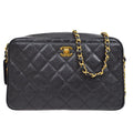 CHANEL 1994-1996 Camera Bag Large Black Caviar