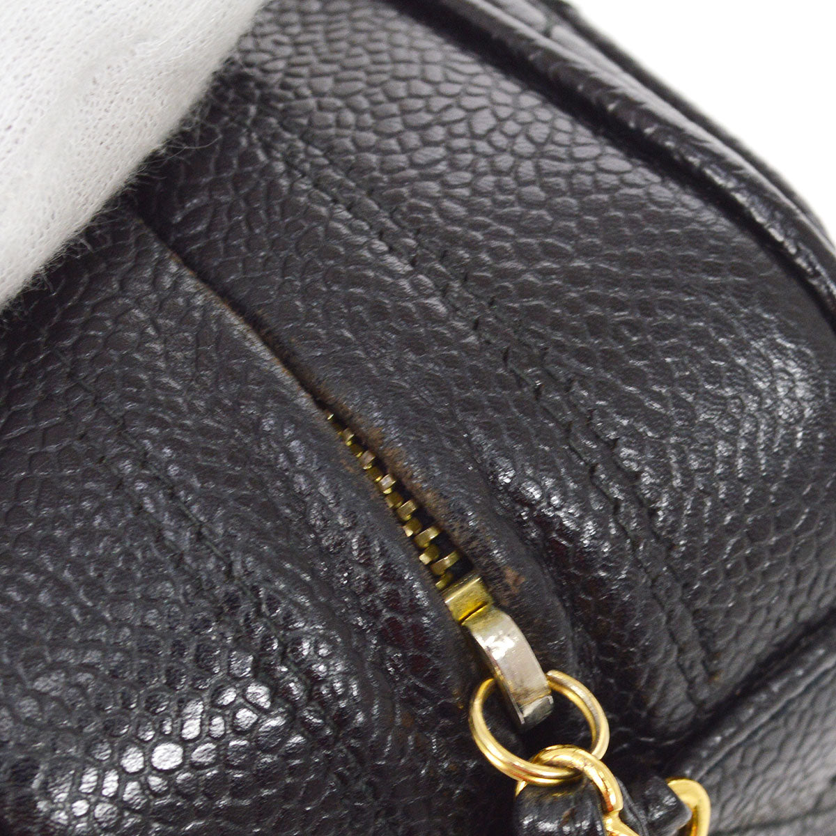 CHANEL 1994-1996 Camera Bag Large Black Caviar