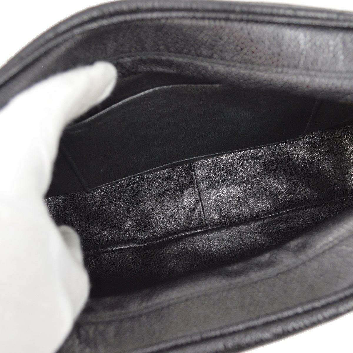 CHANEL 1994-1996 Camera Bag Large Black Caviar