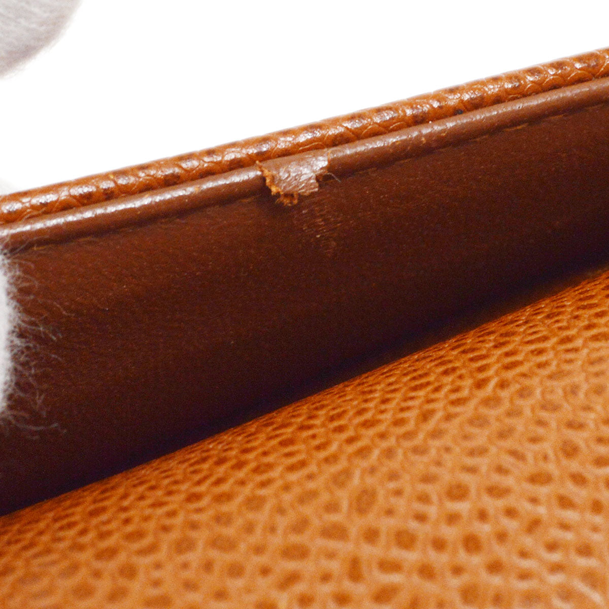 CHANEL 1994-1996 Vertical Top Handle Bag Brown Caviar