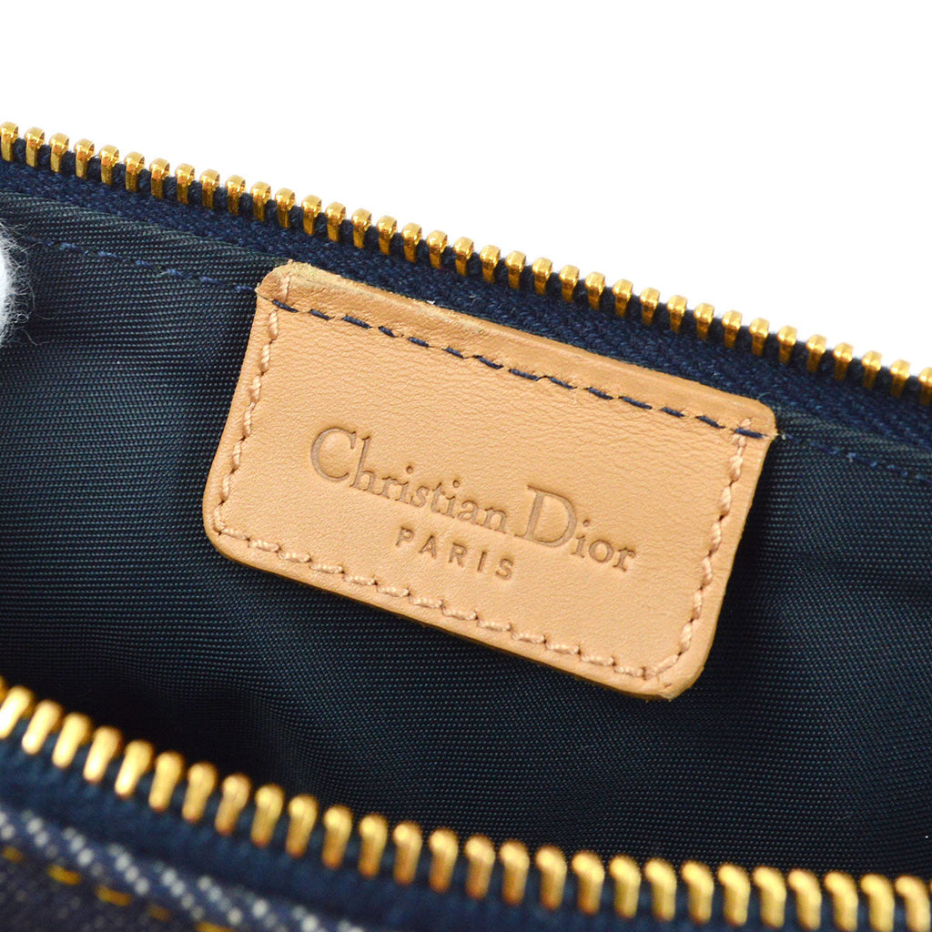 CHRISTIAN DIOR 2001 Saddle Bag Mini Denim 15811