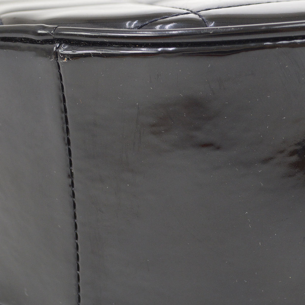 CHANEL 1994-1996 Round Vanity Handbag Black