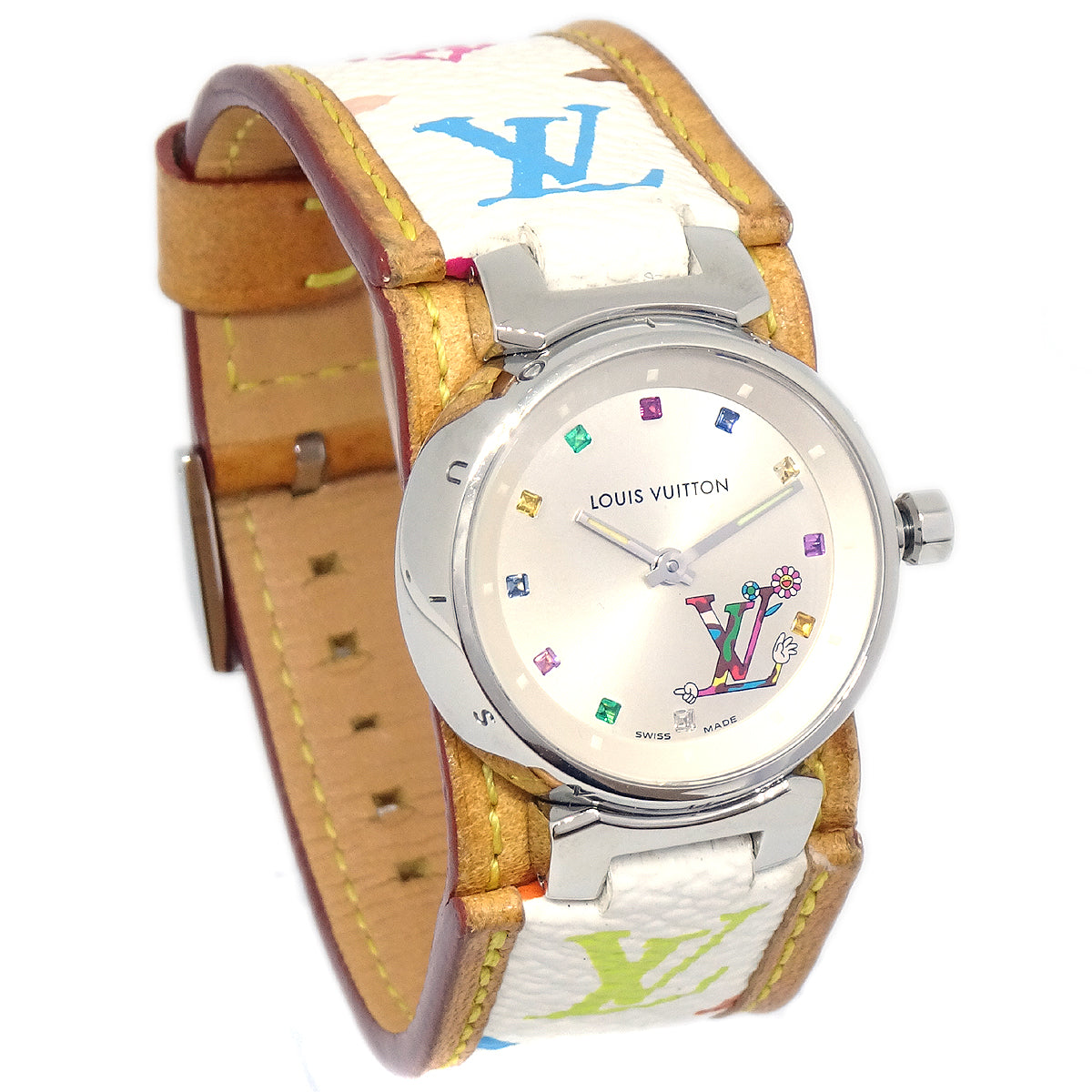 Louis Vuitton × Takashi Murakami Tambour Love Monogram Ref. Q12130