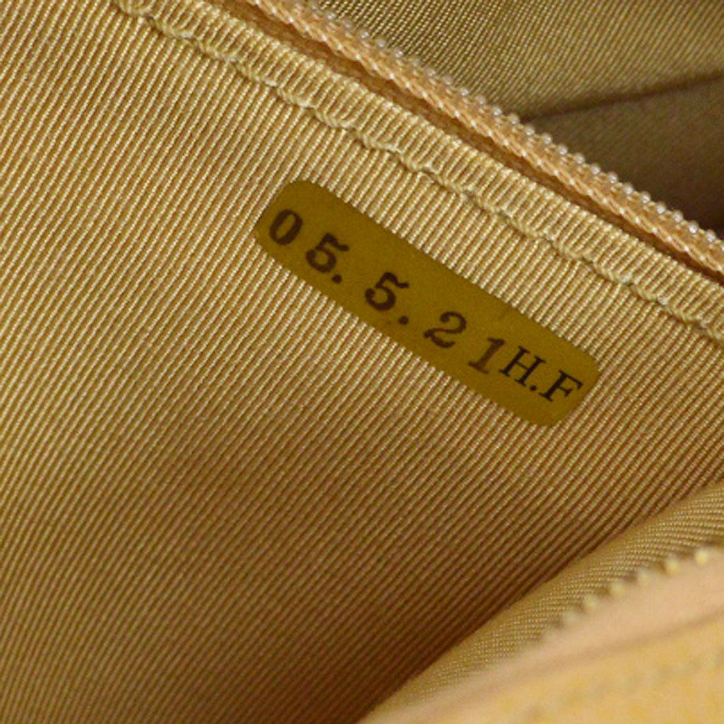 CHANEL 2004-2005 Hobo Bag Beige Caviar
