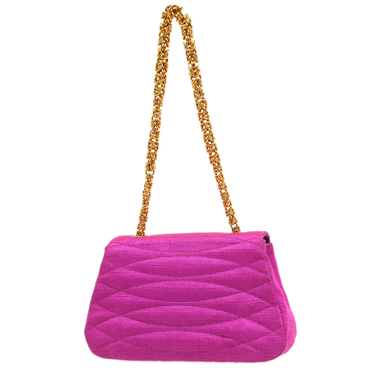 CHANEL 1991-1994 Mini Diagonal Round Flap Handbag