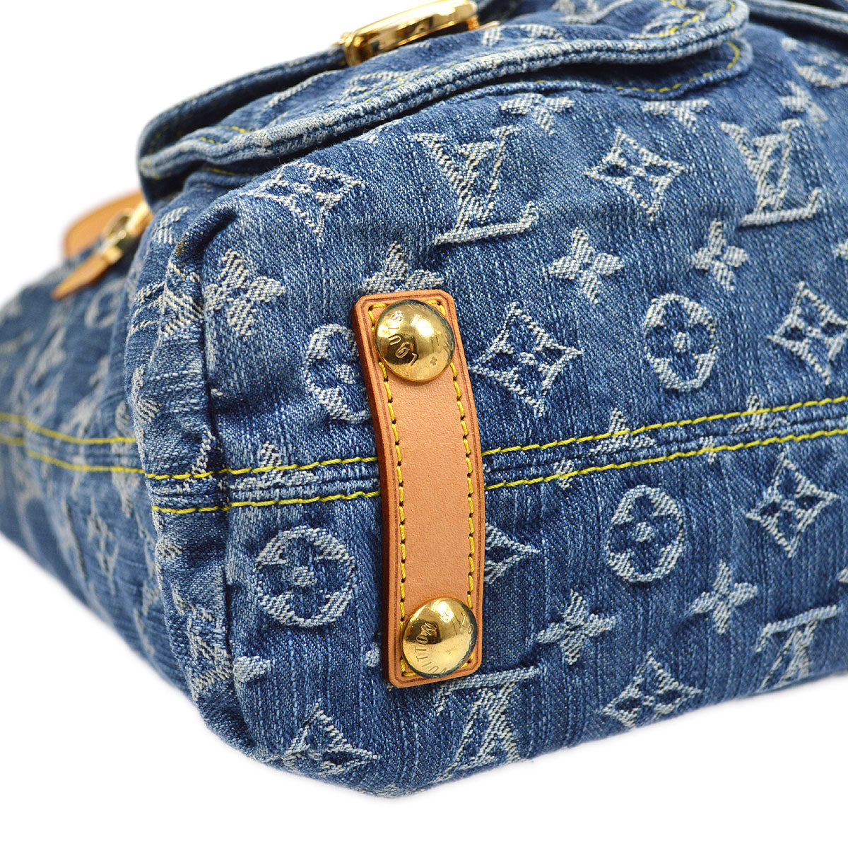 LOUIS VUITTON 2005 BAGGY GM MONOGRAM DENIM M95048