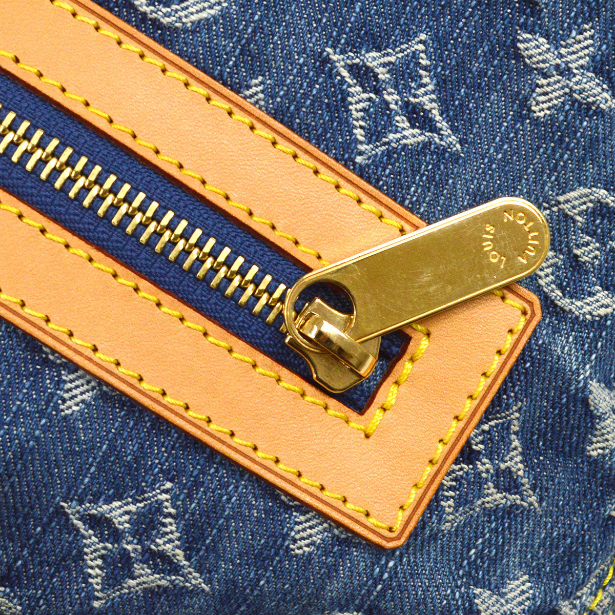 LOUIS VUITTON 2005 BAGGY GM MONOGRAM DENIM M95048