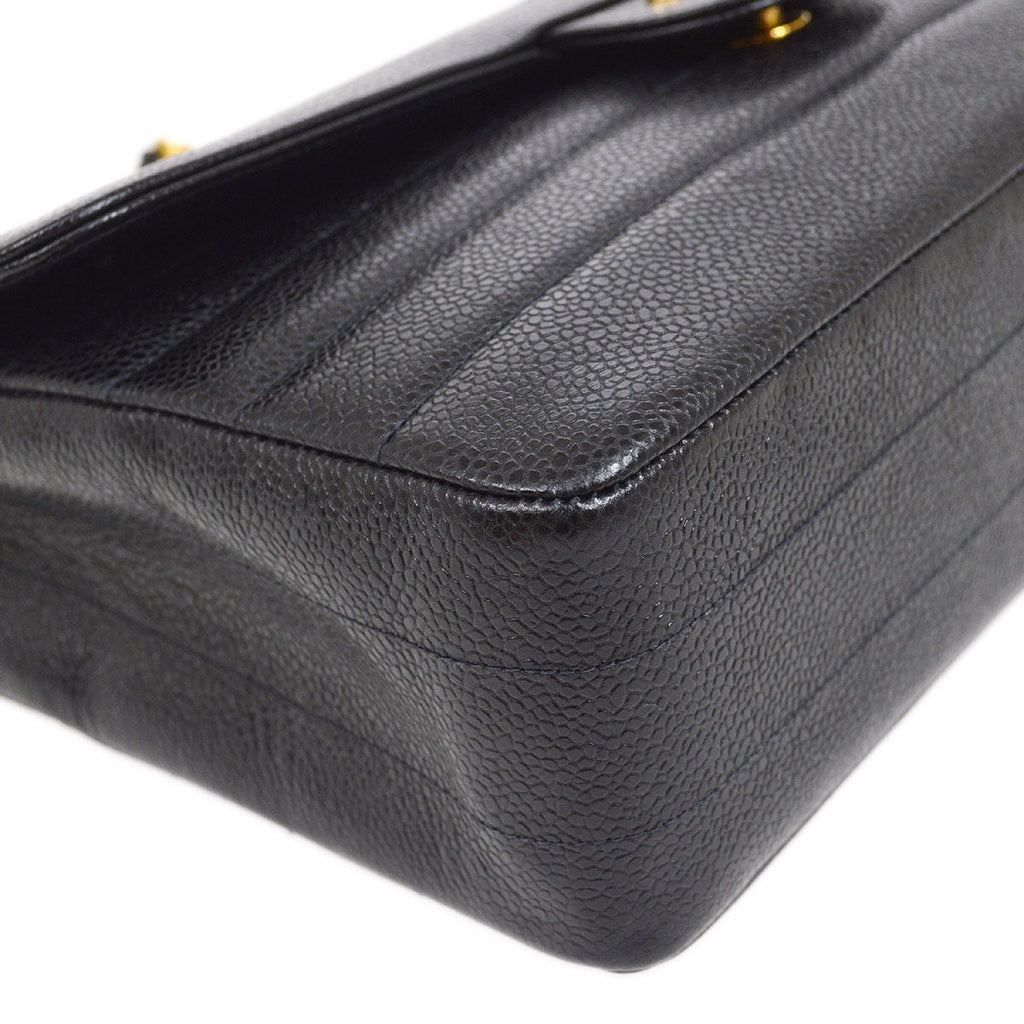 CHANEL 1994-1996 Large Horizontal Classic Single Flap