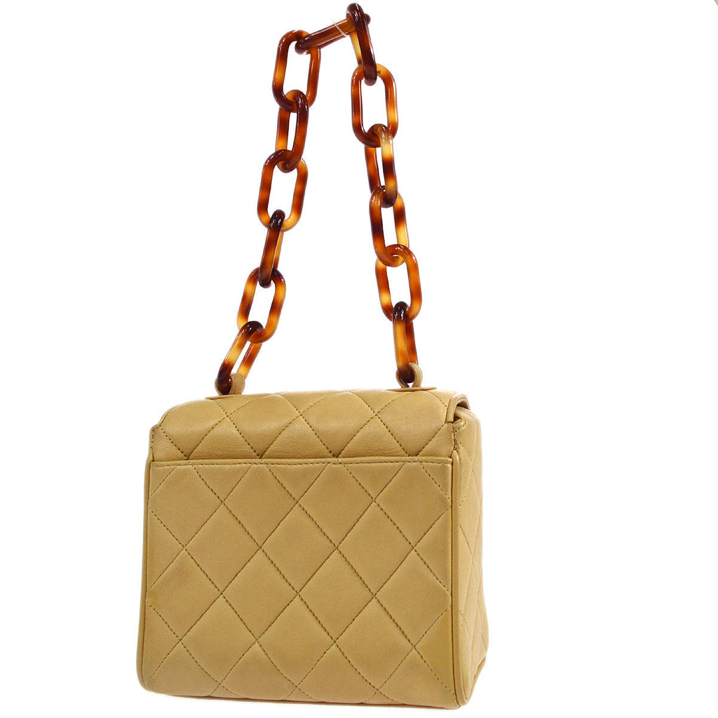CHANEL 1991-1994 Straight Flap Handbag Micro
