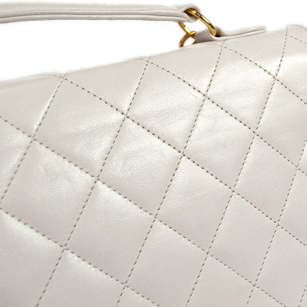 CHANEL 1989-1991 Double Turnlock 2way Handbag