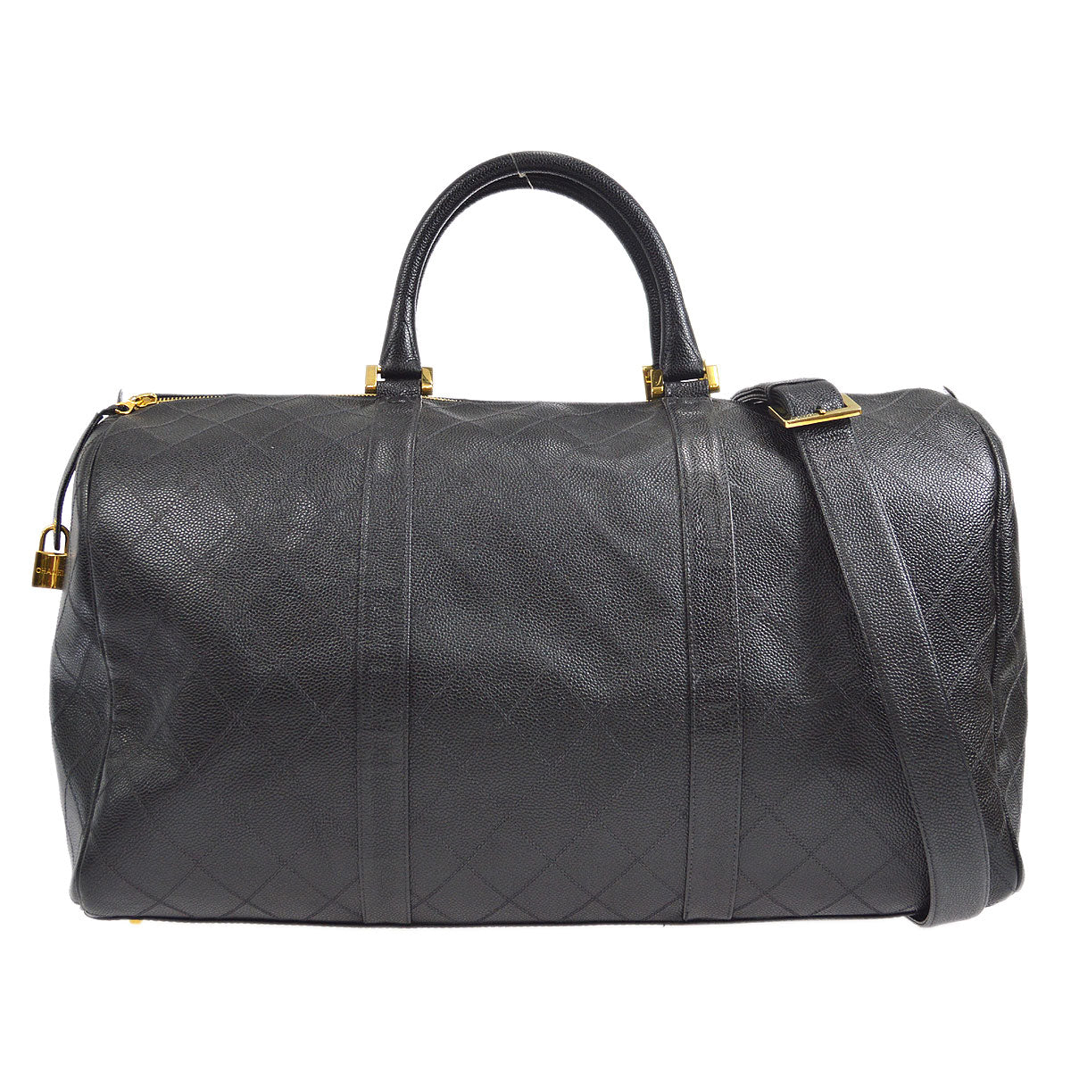 CHANEL 1997-1999 Cosmoline Boston 50 Black Caviar