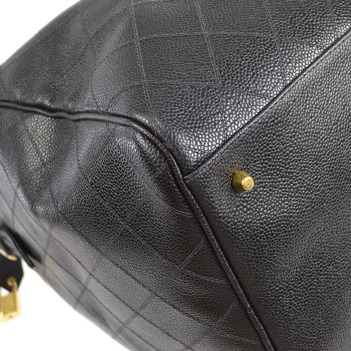 CHANEL 1997-1999 Cosmoline Boston 50 Black Caviar