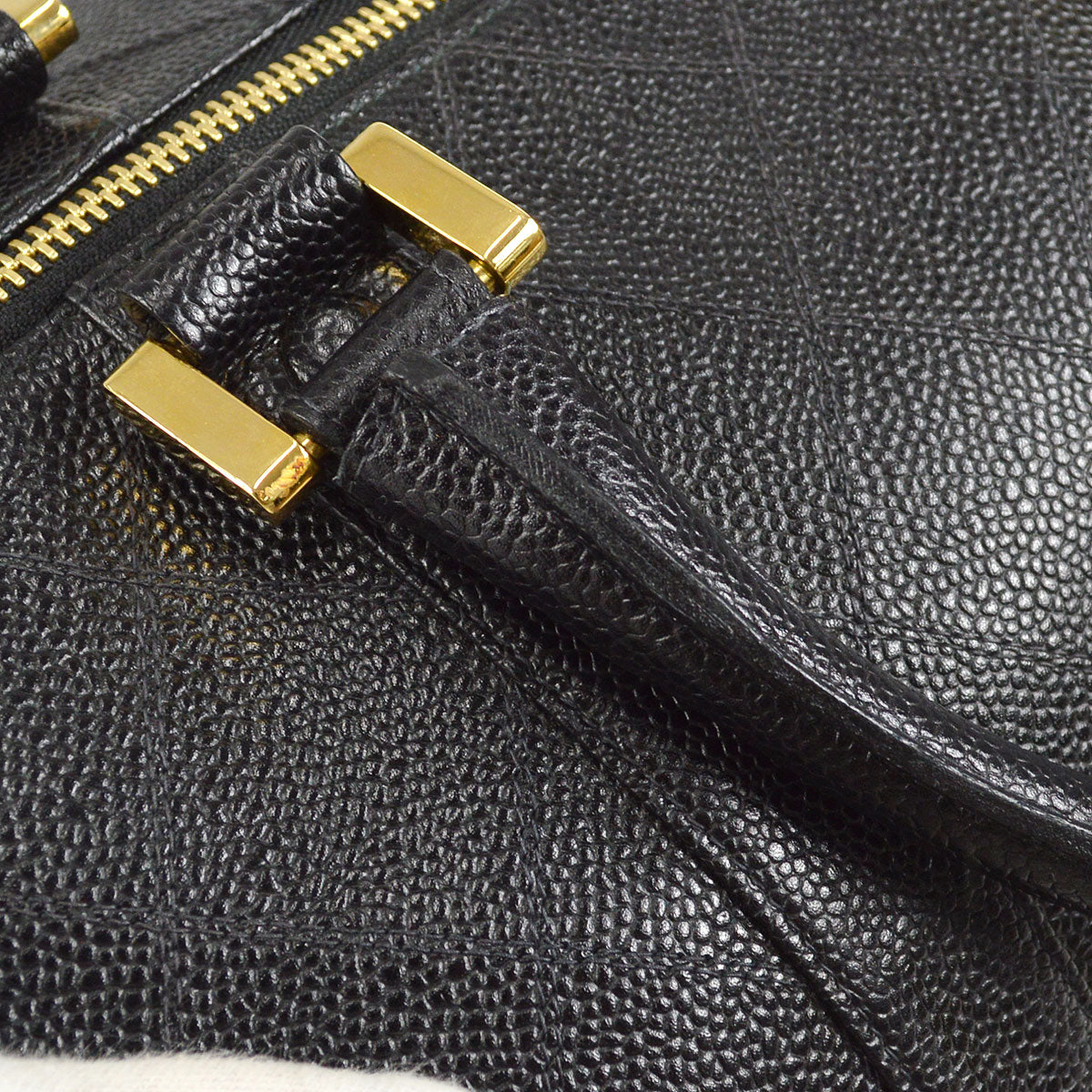 CHANEL 1997-1999 Cosmoline Boston 50 Black Caviar