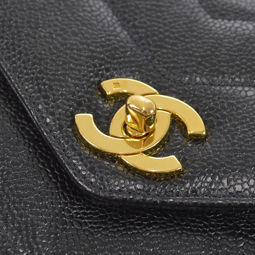 CHANEL 1994-1996 Mini Chevron Letter Flap