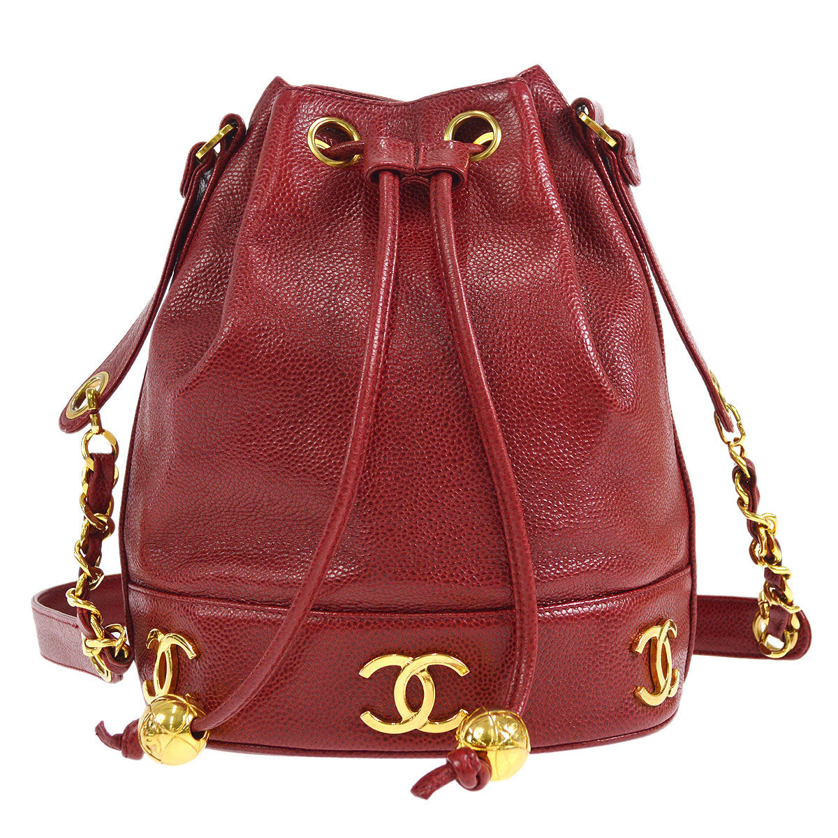 CHANEL 1991-1994 Triple CC Bucket Bag