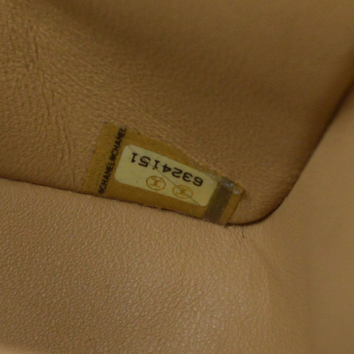 CHANEL 2000-2001 Classic Double Flap Medium SHW Beige Caviar
