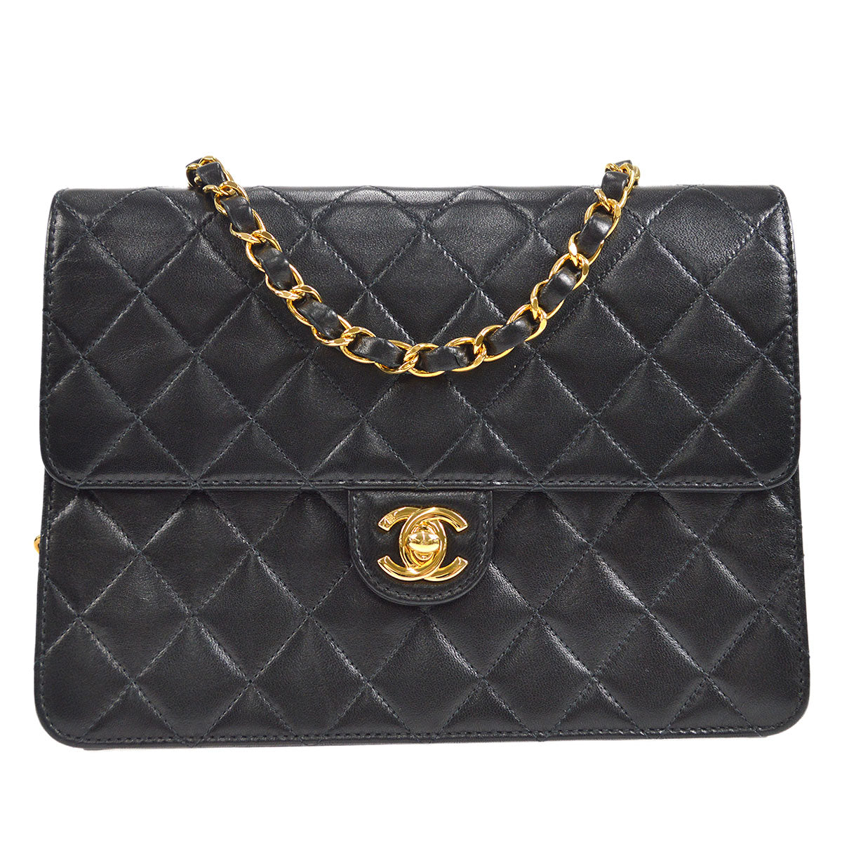 CHANEL 2004-2005 Small Turnlock Half Flap