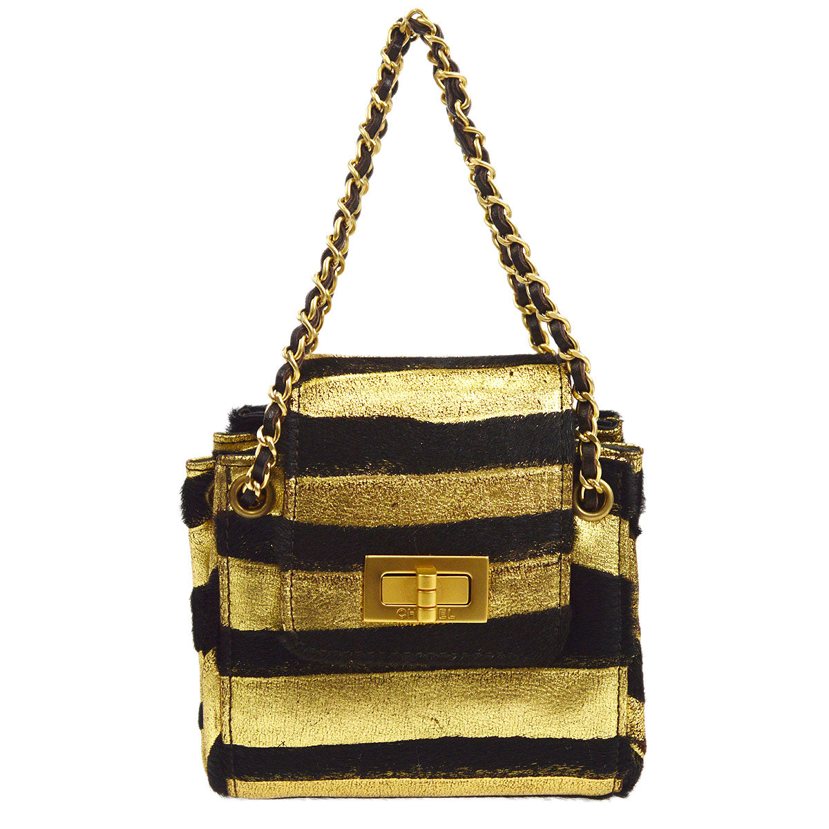 CHANEL 2000-2001 micro mademoiselle lock handbag