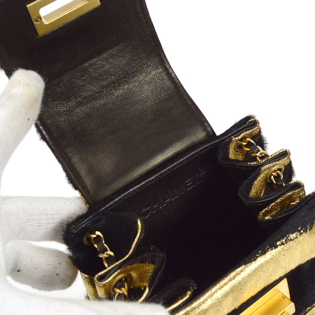 CHANEL 2000-2001 micro mademoiselle lock handbag