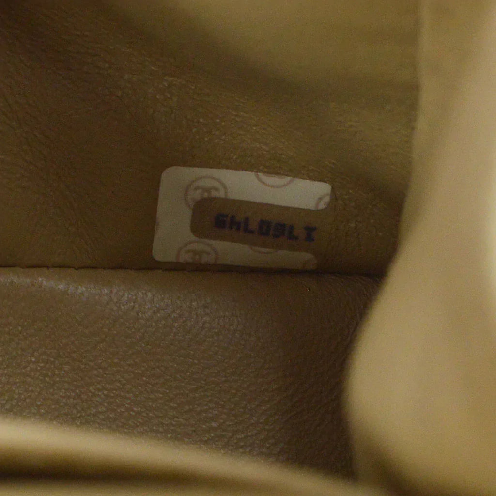 CHANEL 1989-1991 Classic Double Flap Small Beige Lambskin