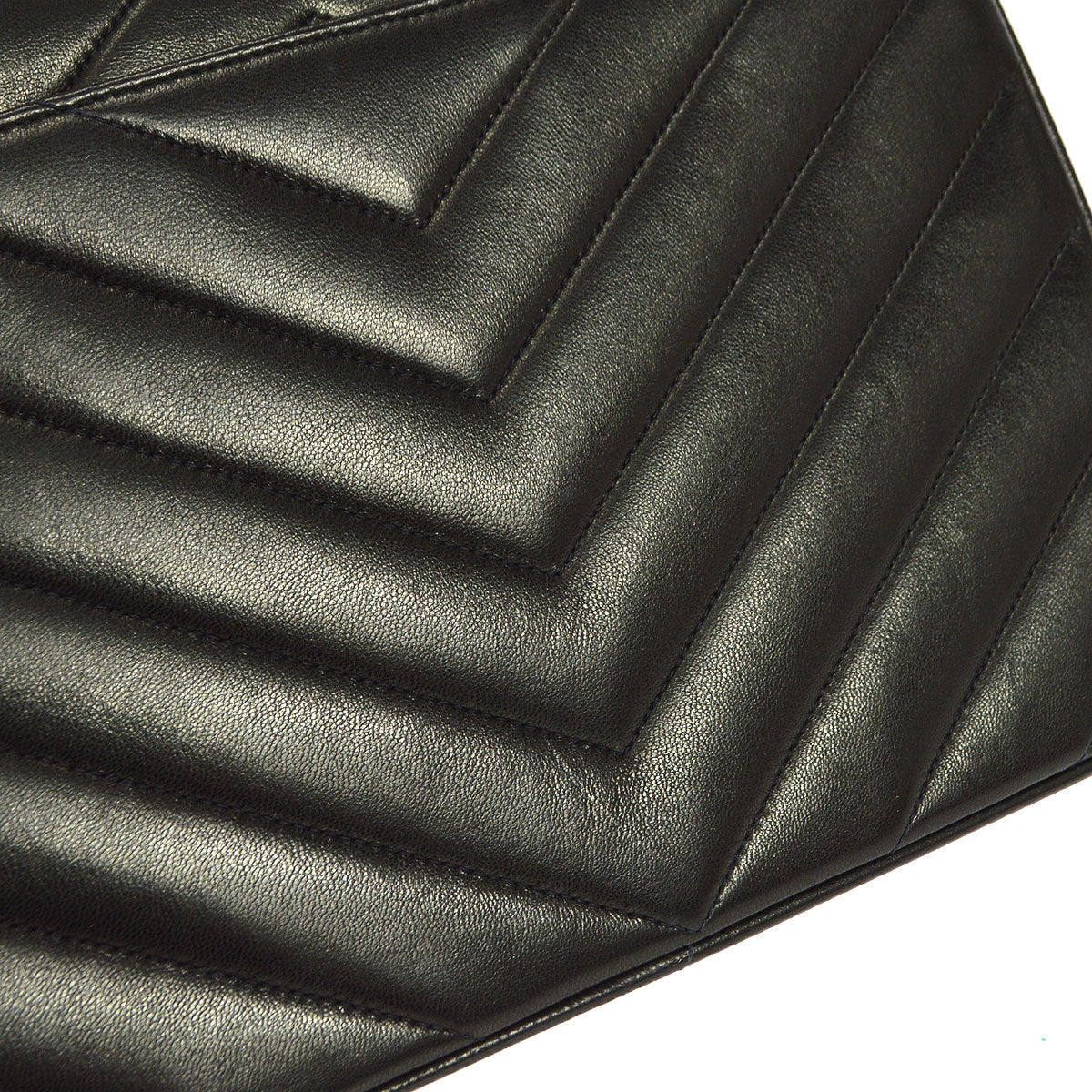 CHANEL 1991-1994 Vertical Chevron Letter Flap Bag Small