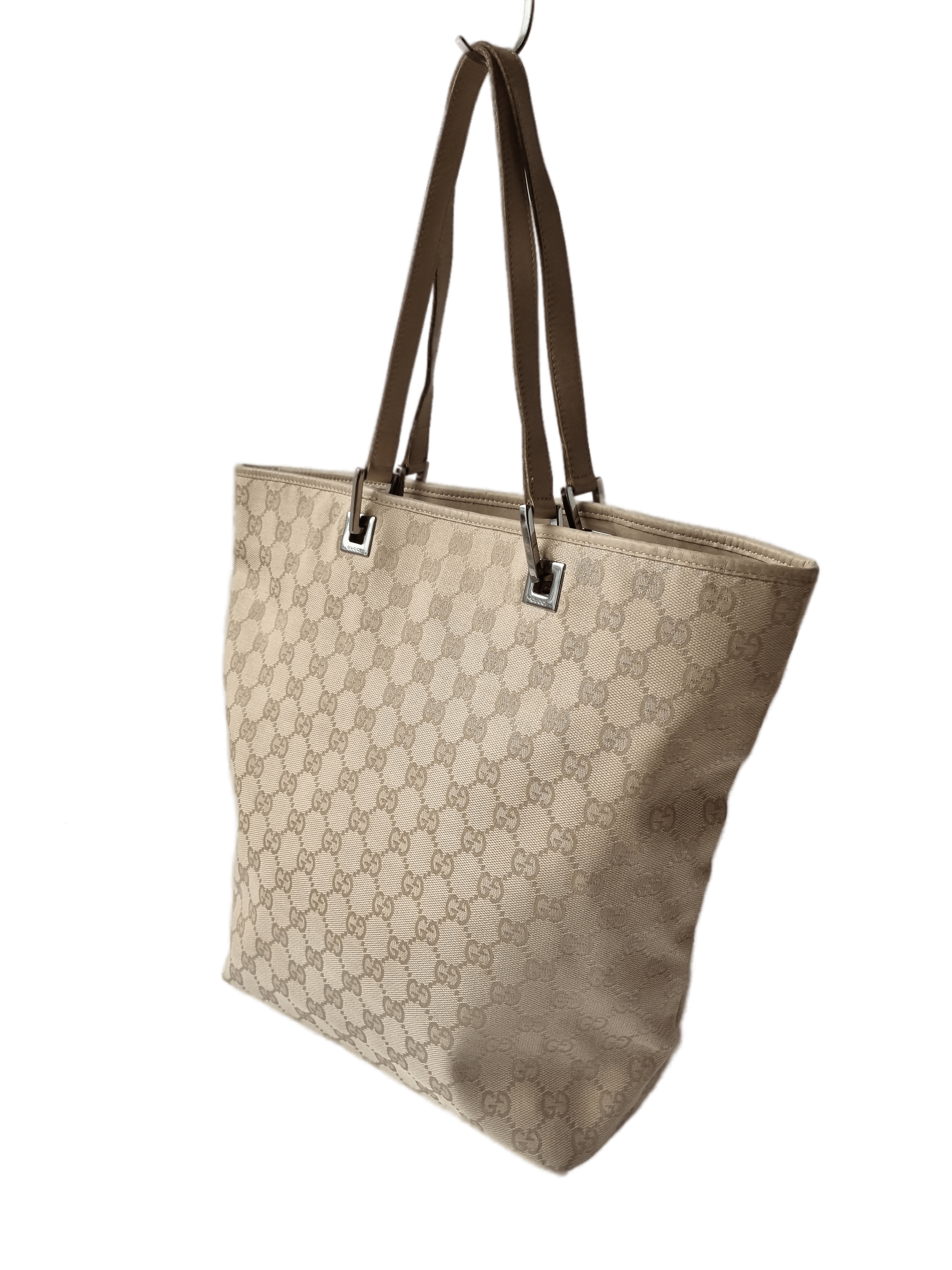 Gucci Beige Jacquard Tote