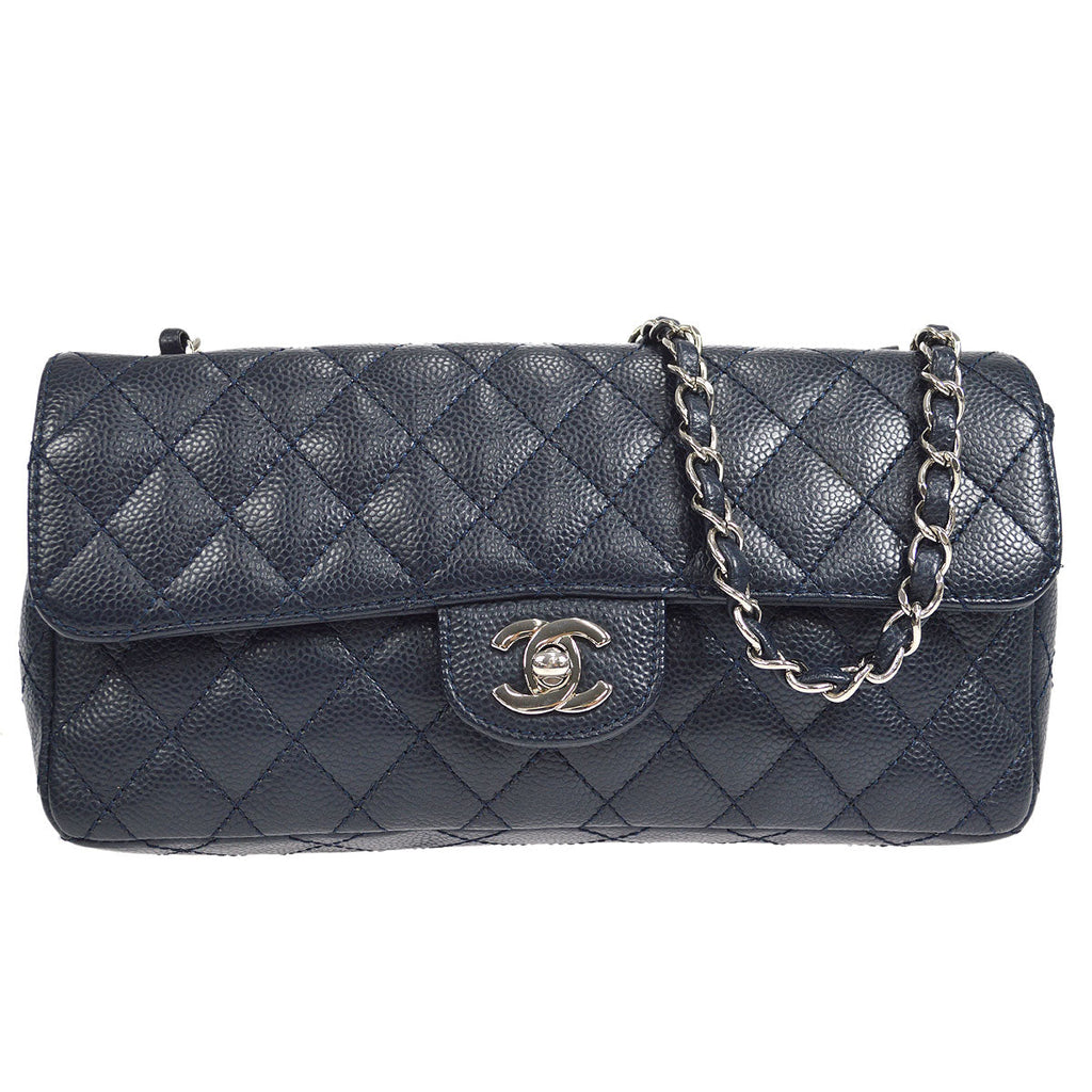 CHANEL 2005-2006 East West Navy Caviar