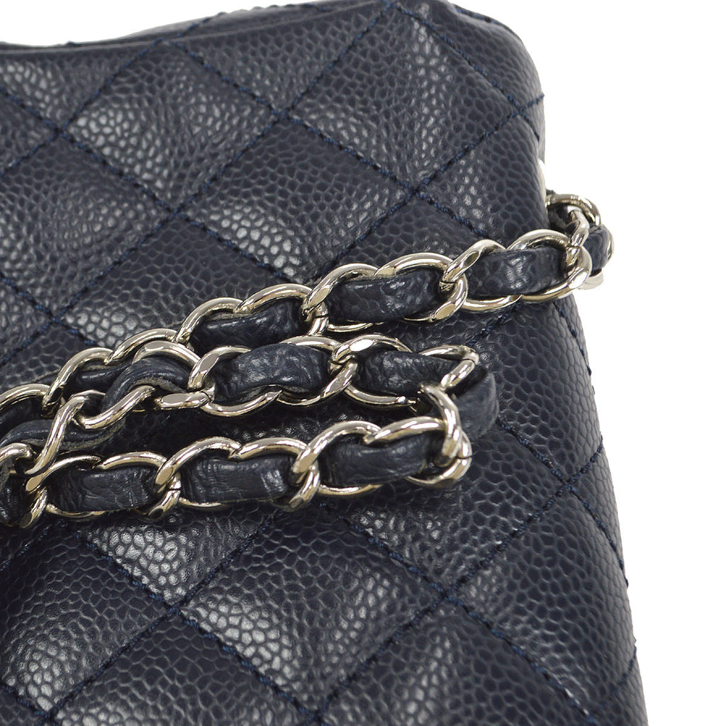 CHANEL 2005-2006 East West Navy Caviar