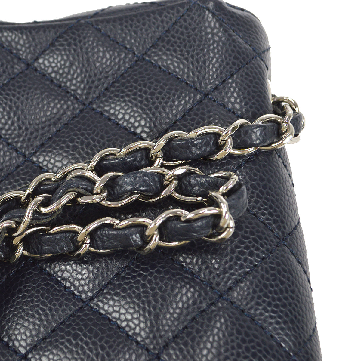 CHANEL 2005-2006 East West Navy Caviar