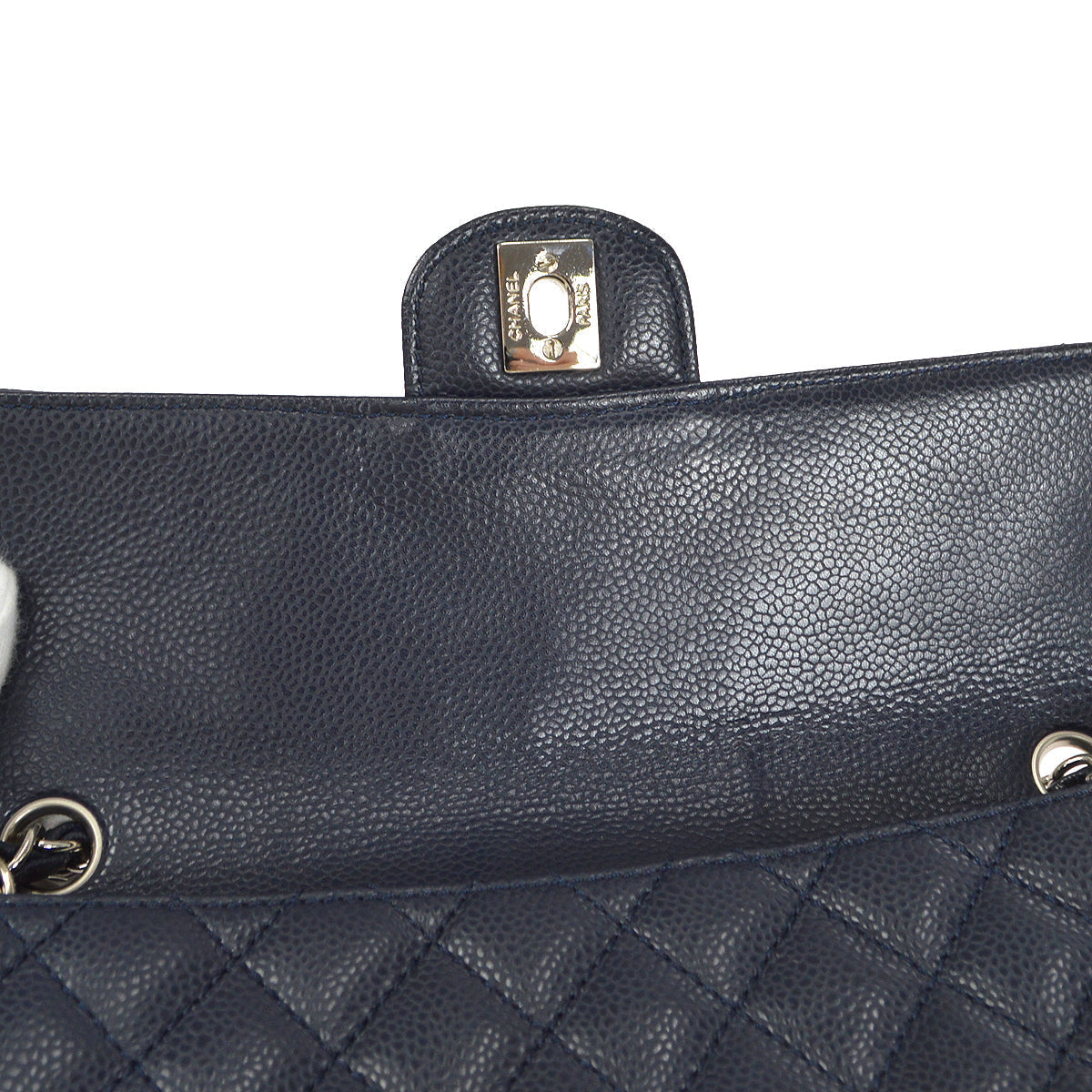 CHANEL 2005-2006 East West Navy Caviar
