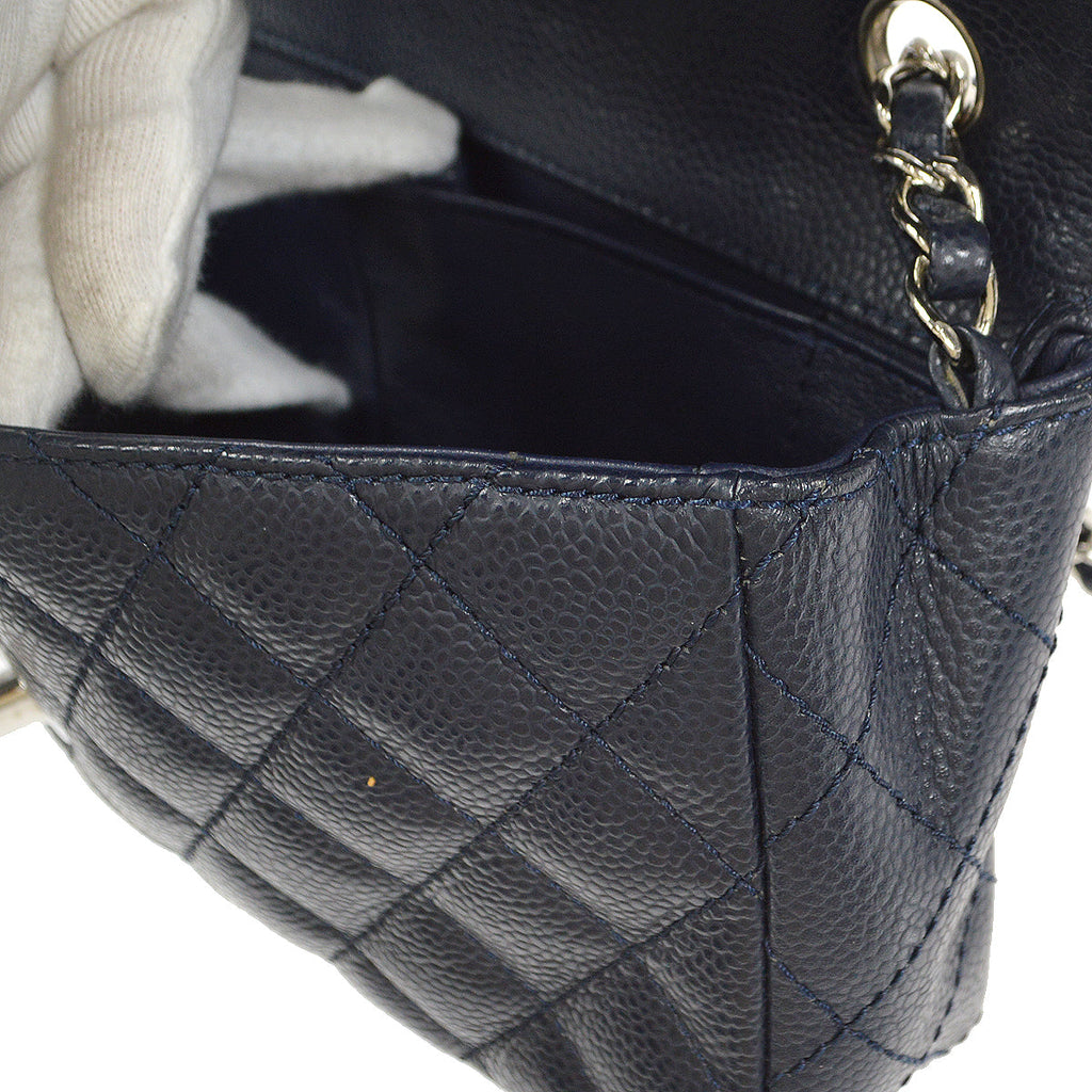 CHANEL 2005-2006 East West Navy Caviar