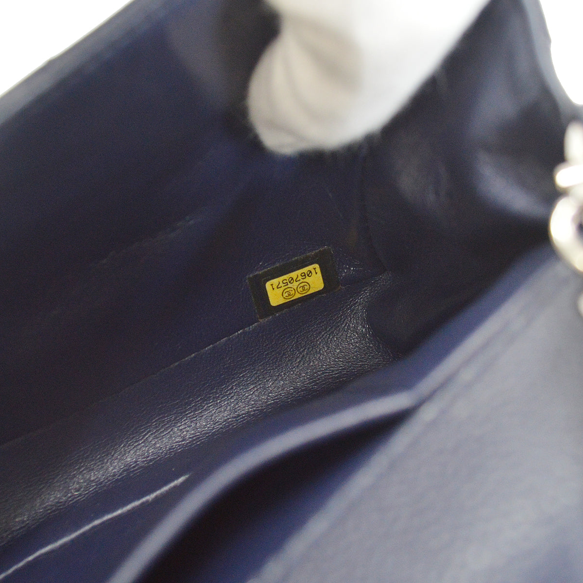 CHANEL 2005-2006 East West Navy Caviar