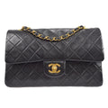 CHANEL 1996-1997 Classic Double Flap Medium Black Lambskin