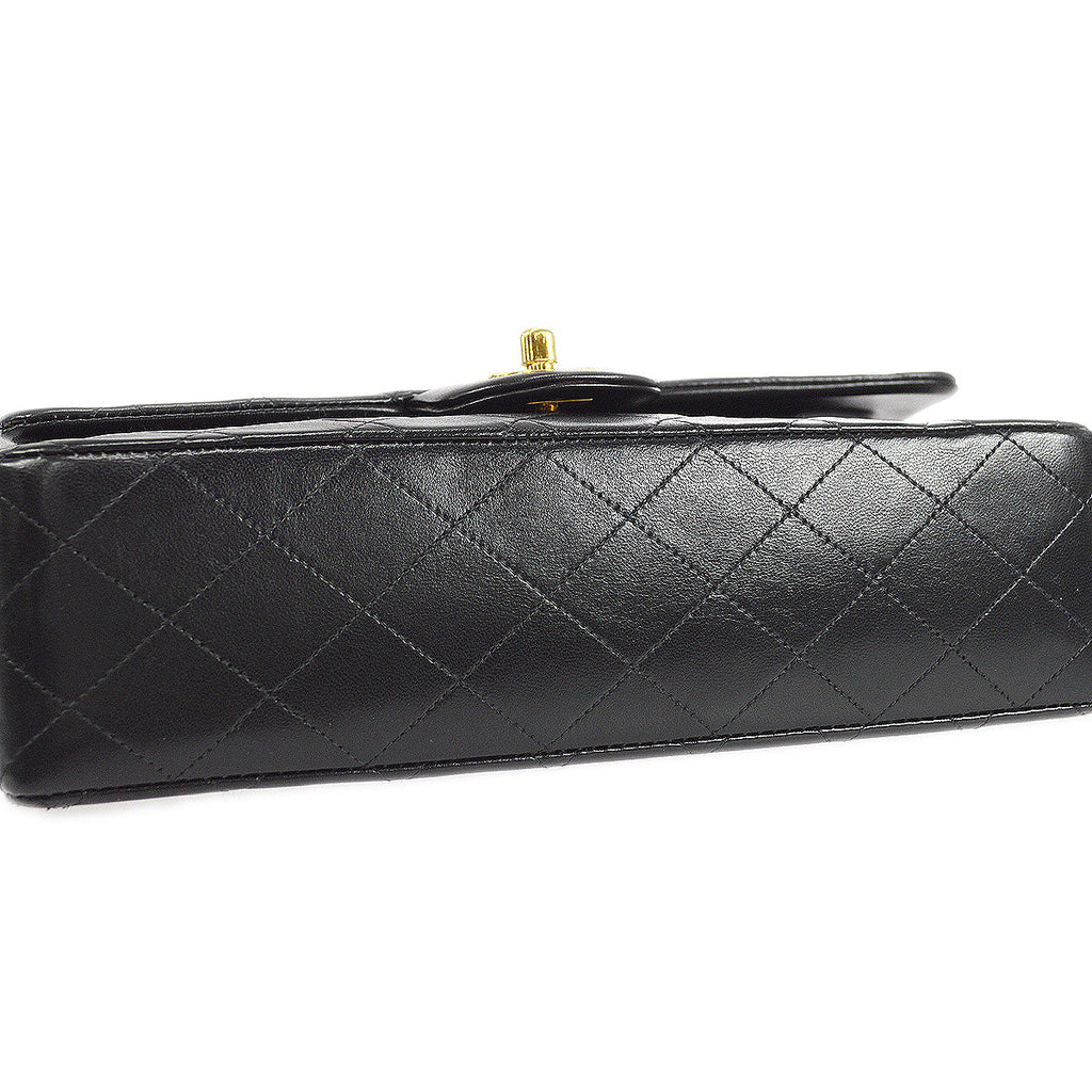CHANEL 1996-1997 Classic Double Flap Medium Black Lambskin
