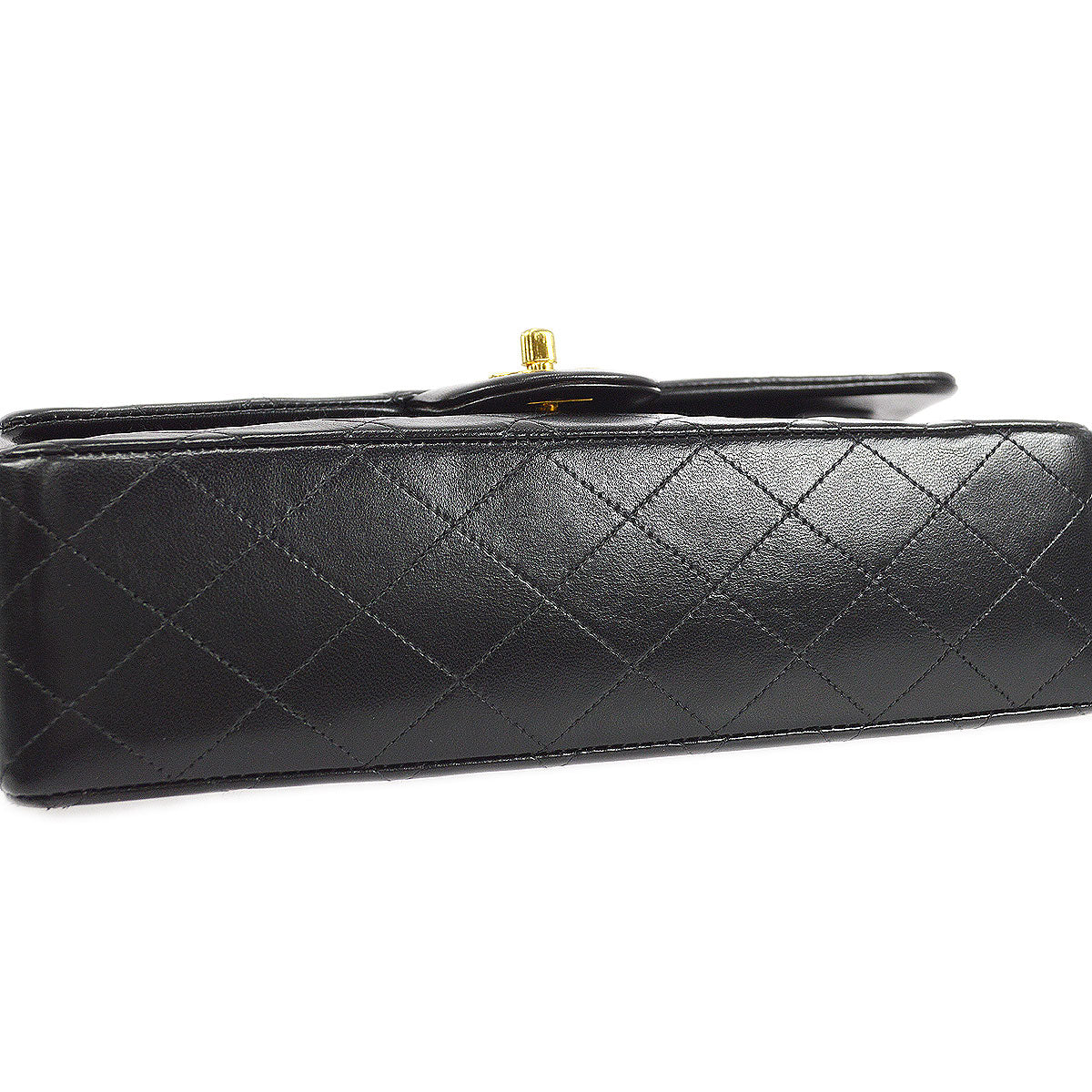 CHANEL 1996-1997 Classic Double Flap Medium Black Lambskin