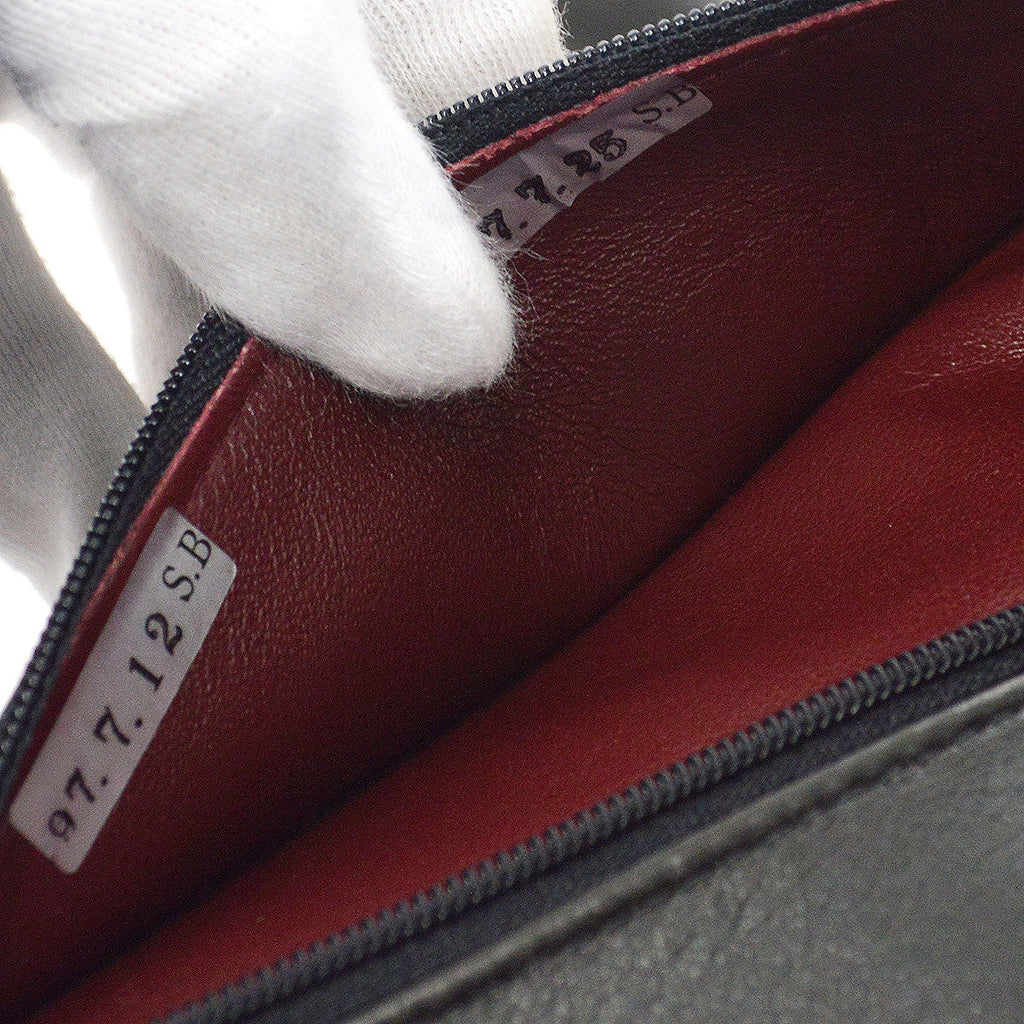 CHANEL 1996-1997 Classic Double Flap Medium Black Lambskin