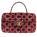 CHANEL 2001-2003 COCO Handbag Bordeaux Velvet