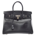 HERMES 1998 BIRKIN 35 Black Box Calf