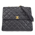 CHANEL Chain Shoulder Bag Black Caviar