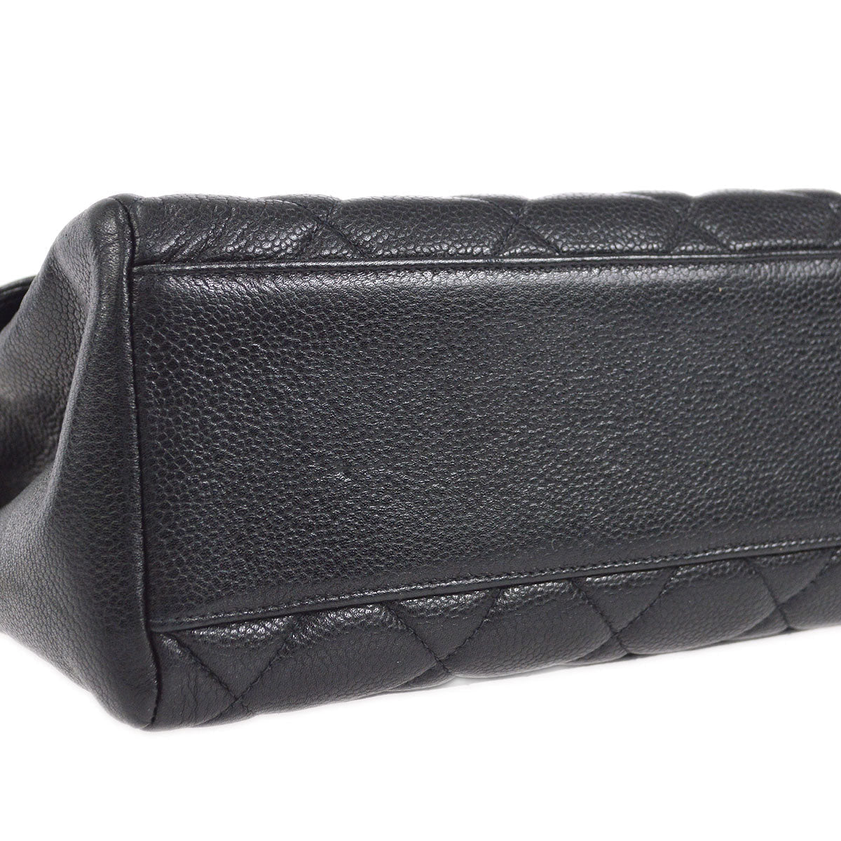 CHANEL Chain Shoulder Bag Black Caviar