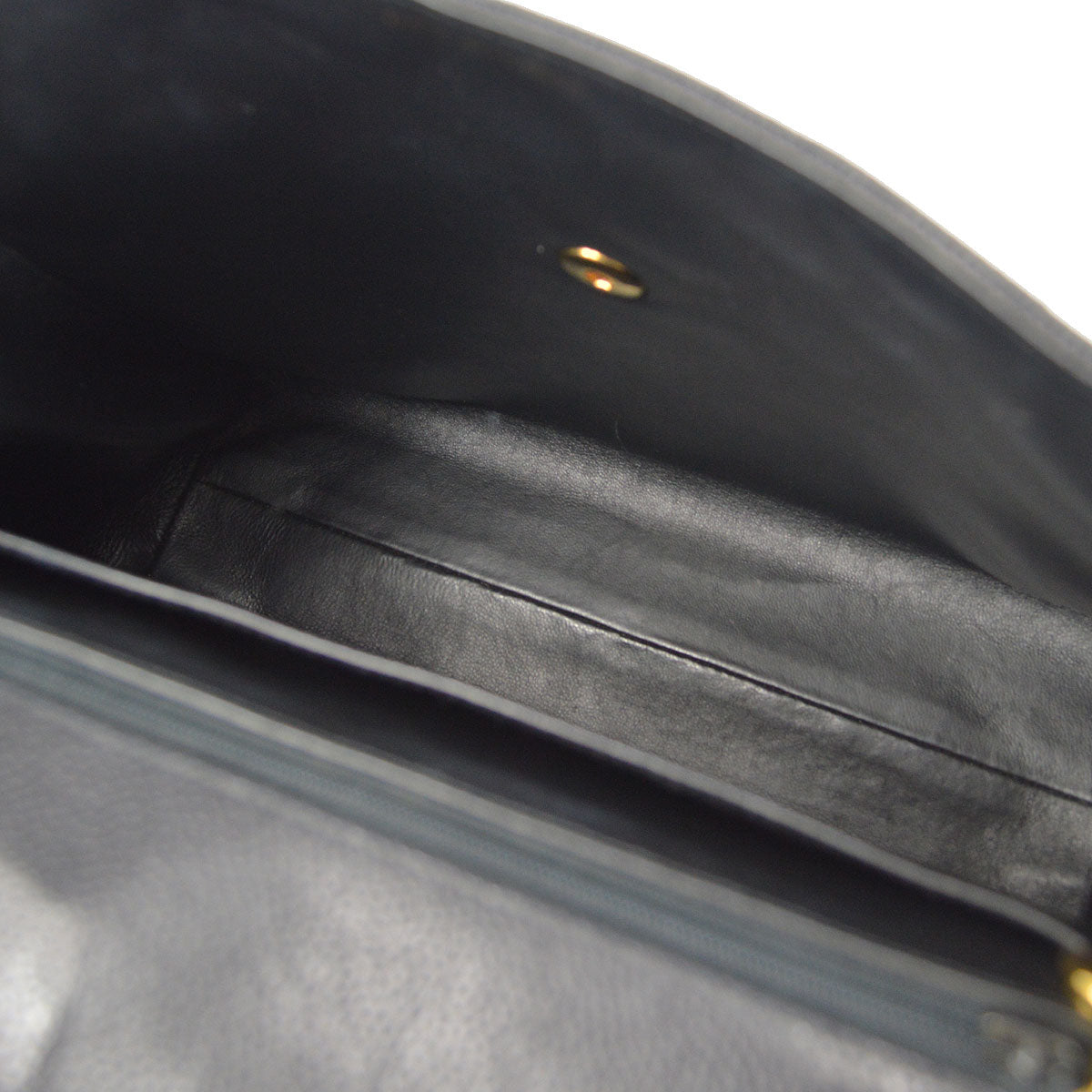 CHANEL Chain Shoulder Bag Black Caviar