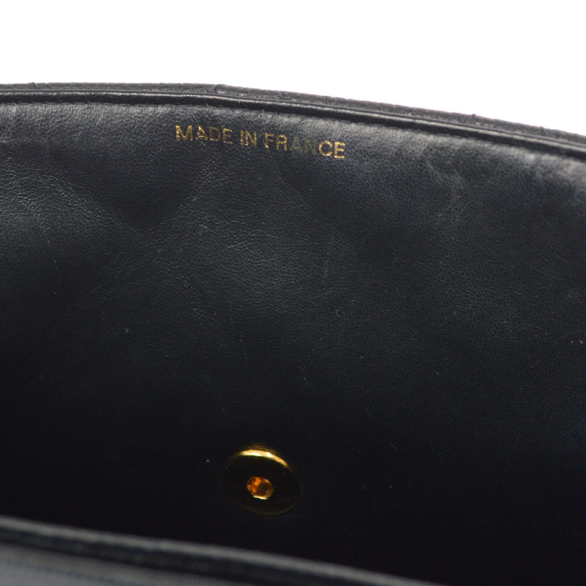 CHANEL Chain Shoulder Bag Black Caviar